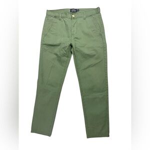 Men’s green skinny chino casual pants